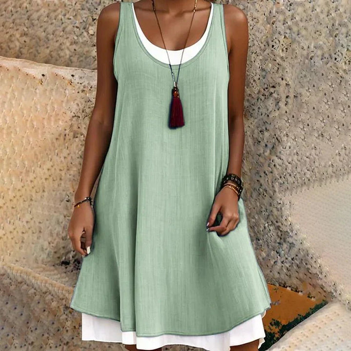 Cove | Sonnendurchflutetes Ärmelloses Midiekleid
