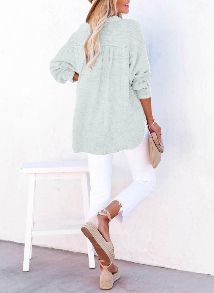 Vicky | Lässige Knopfbluse