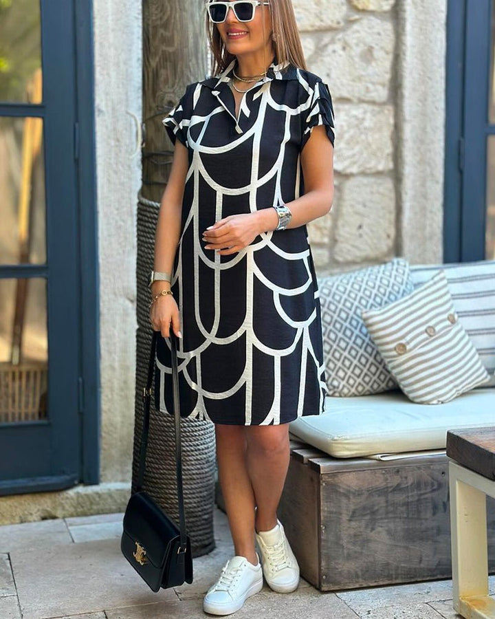 Liana | Midiekleid mit Kurzärmeln