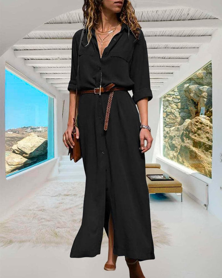 Aluka | Edles Hemdblusenkleid