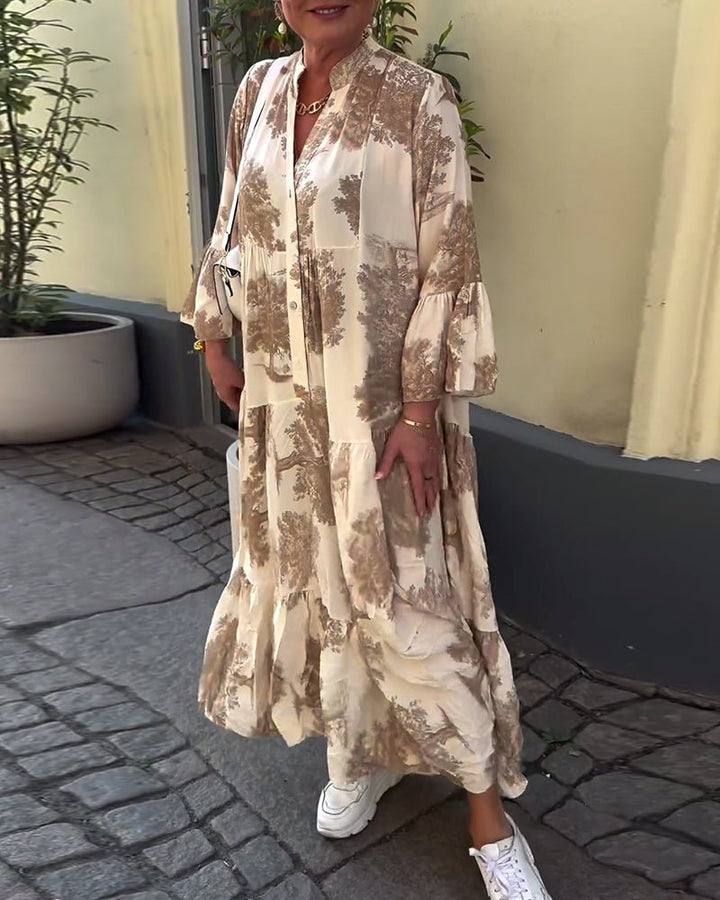 Della | Langes Elegantes Fließkleid