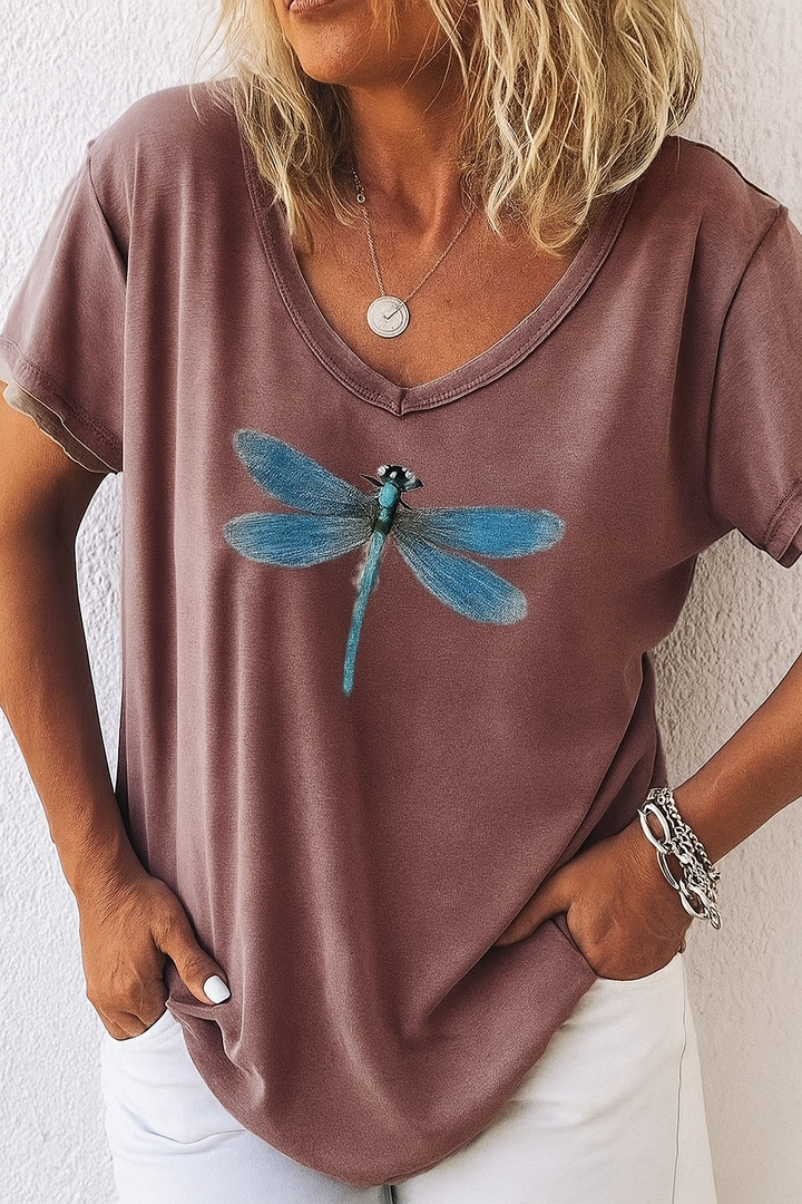Estelle | V-Ausschnitt-T-Shirt