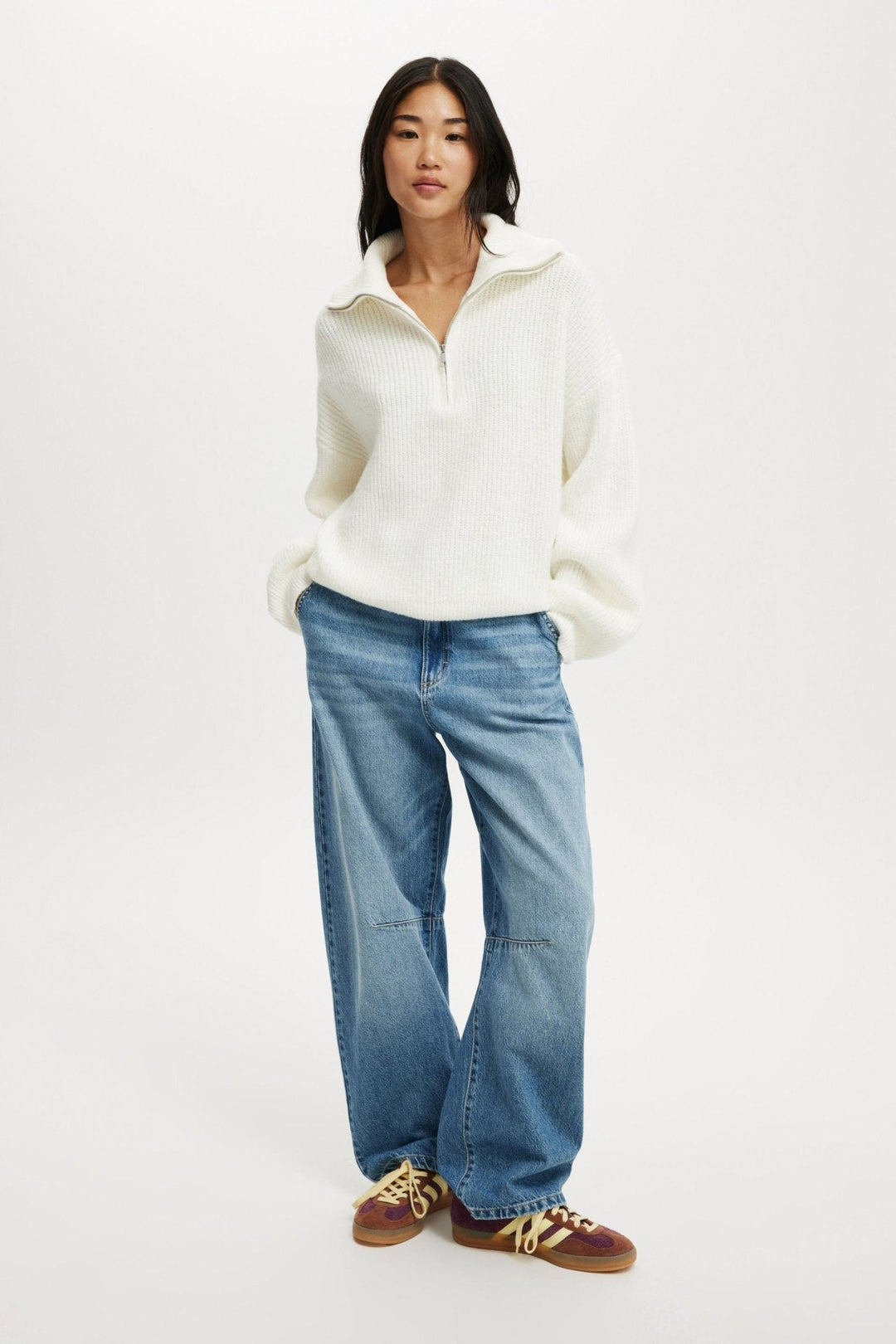 Felicia | Luxuriöser Halbzip-Pullover