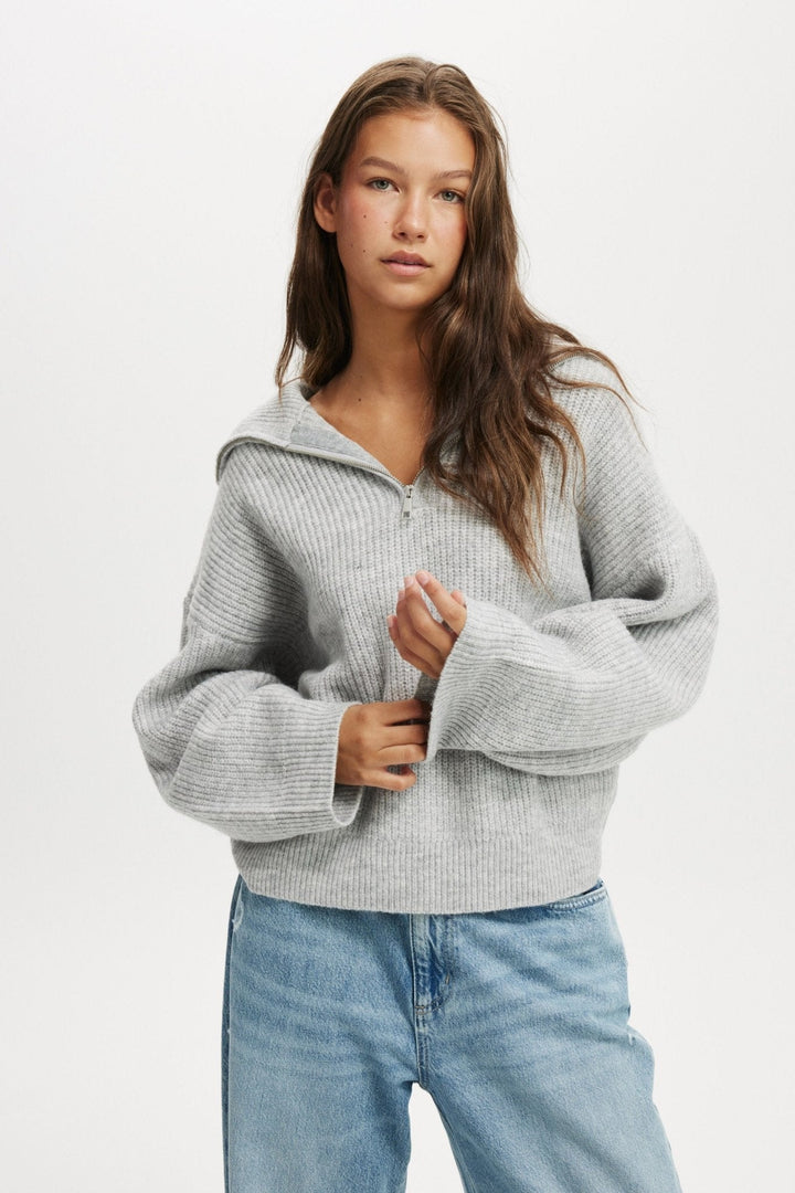 Felicia | Luxuriöser Halbzip-Pullover