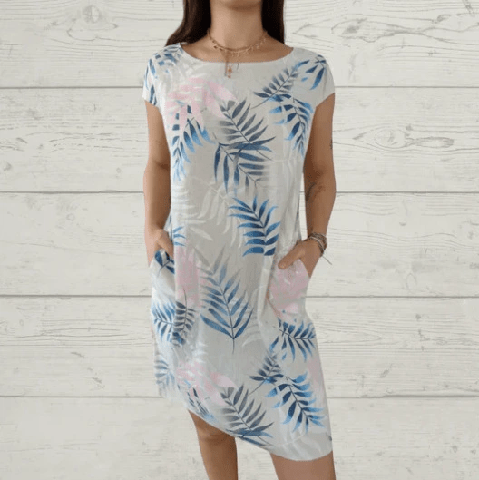 Leila | Blumenkleid mit Taschen