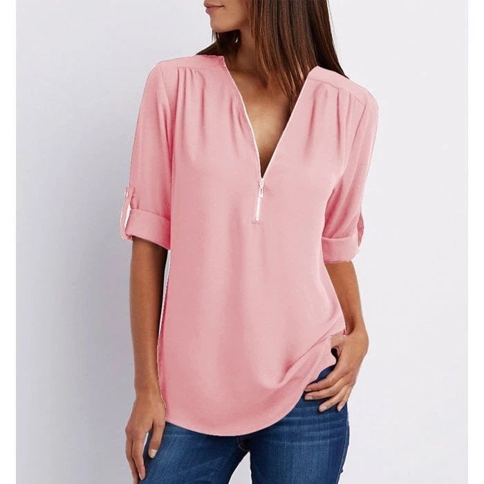 Gwen | Schicke Reißverschlussbluse