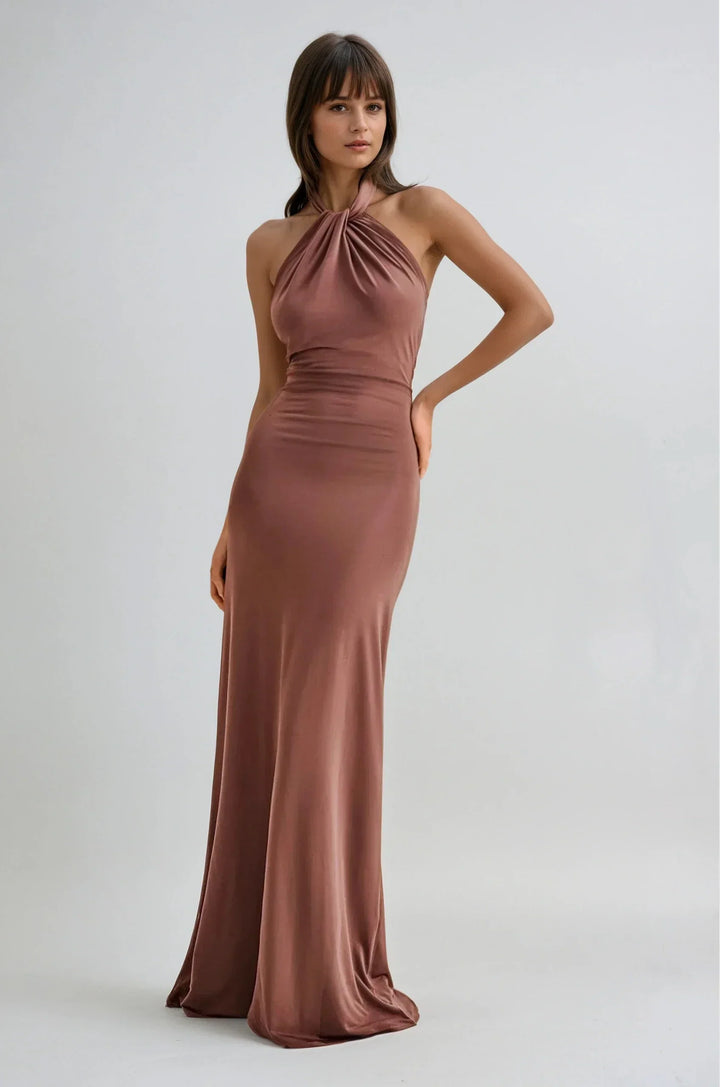 Lena™ | Elegantes Halter-Maxikleid