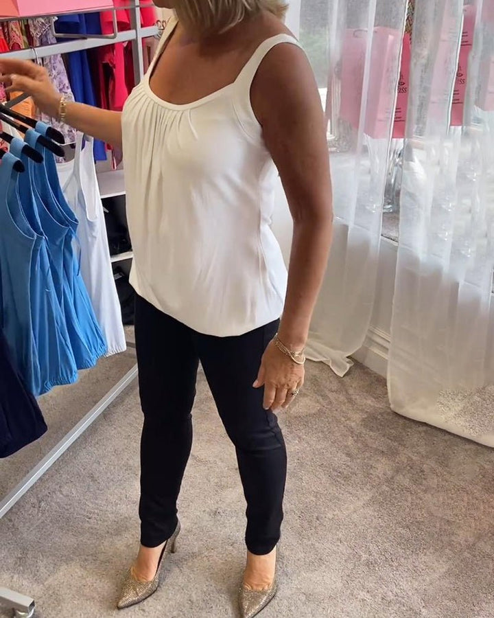 Vangie | Elegantes Plissee-Top