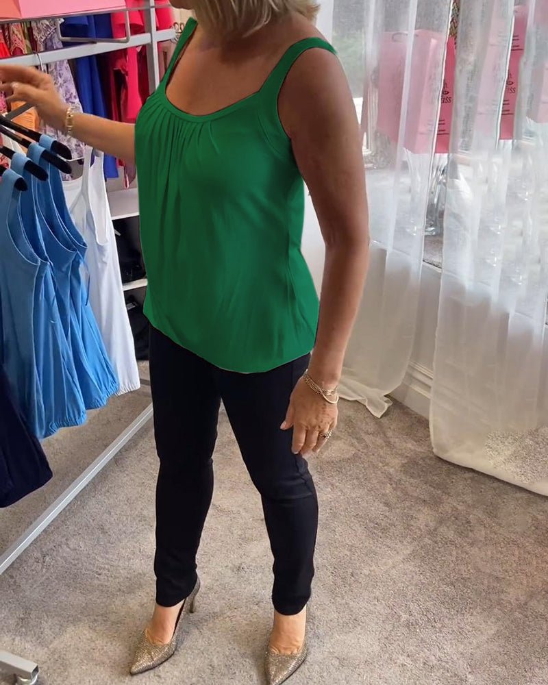 Vangie | Elegantes Plissee-Top