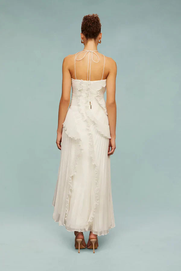 Romy™ | Elegantes Rüschen-Maxikleid
