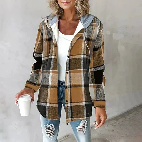Lorenza | Karierte Kapuzenjacke