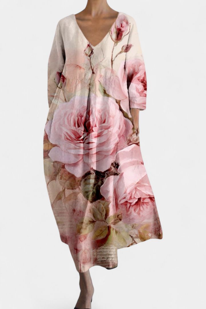 Riley | Müheloses V-Ausschnitt-Kleid