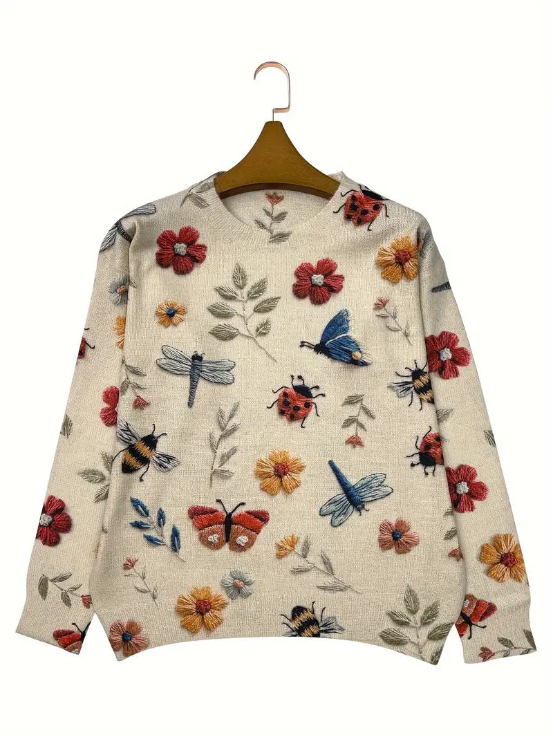 Wildblume Whimsy™ Strickpullover