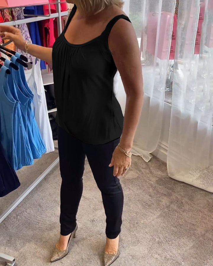 Vangie | Elegantes Plissee-Top