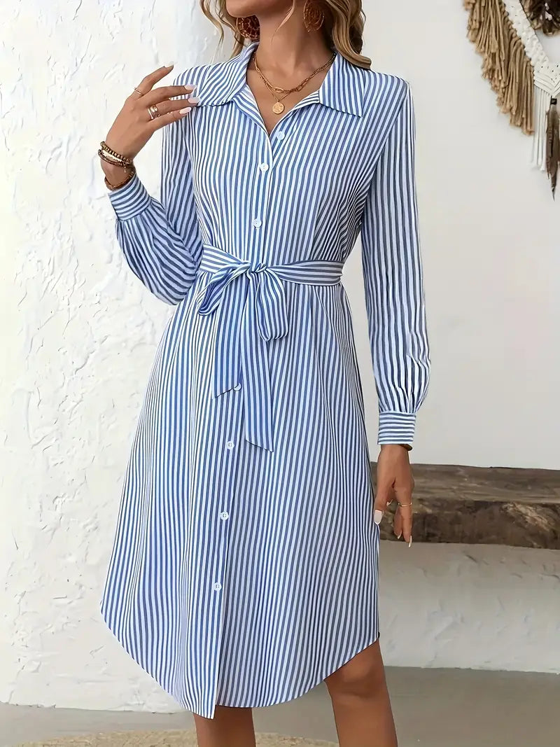 Coastal Grace™ Hemdkleid mit Gürtel