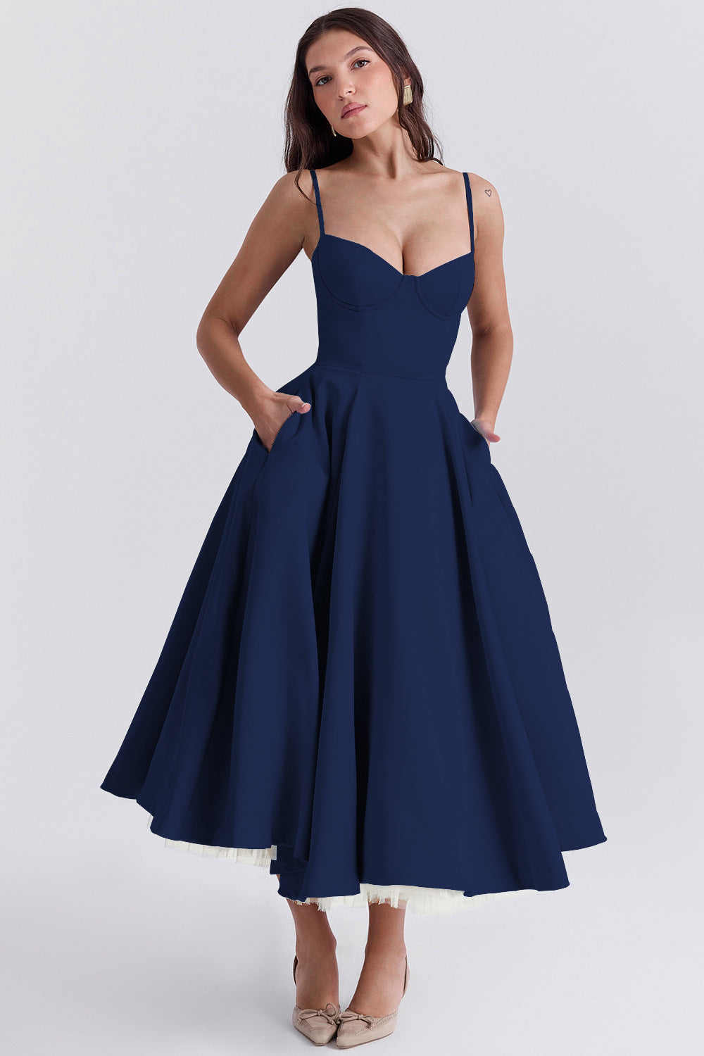 Aria™ | Romantisches Bustier-Midikleid