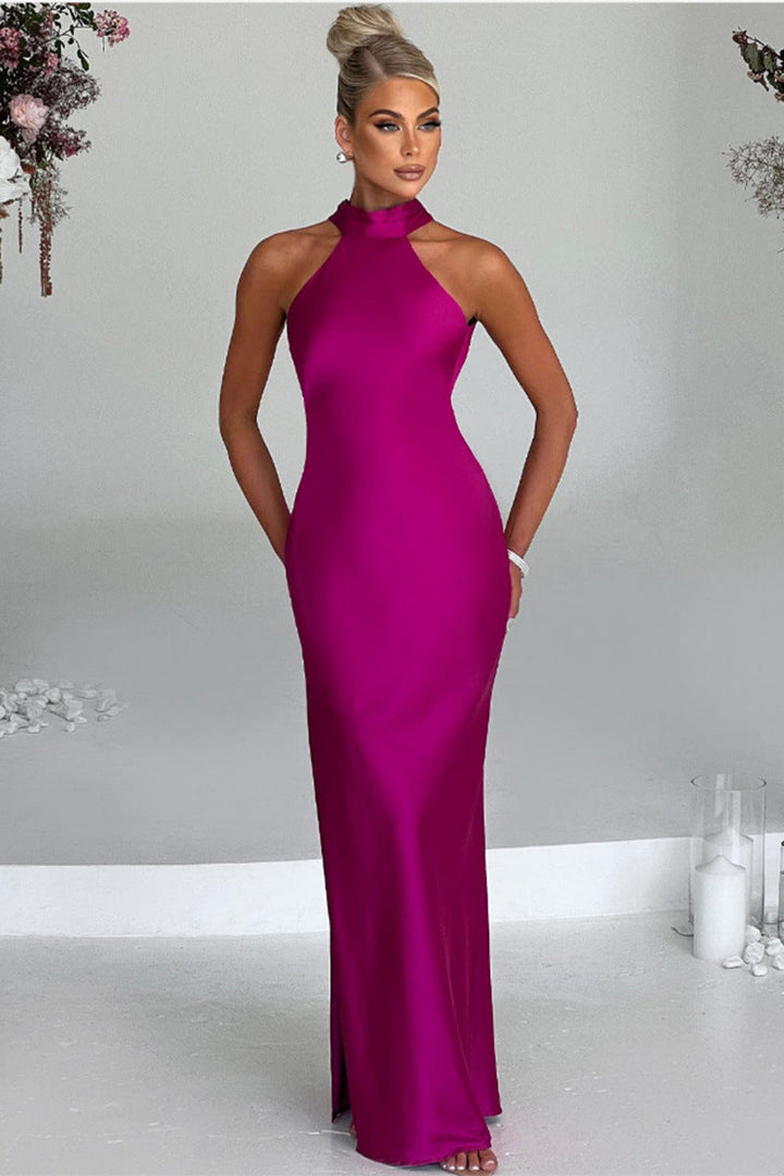 Selin™ | Fließendes Halter-Maxikleid