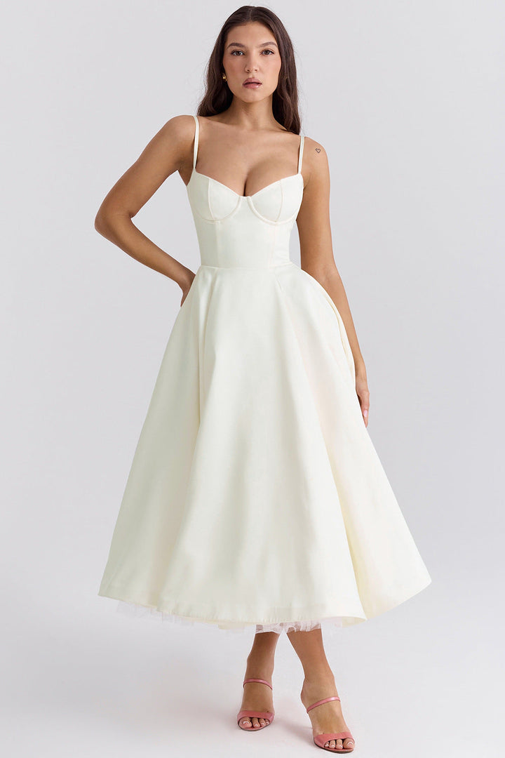 Aria™ | Romantisches Bustier-Midikleid