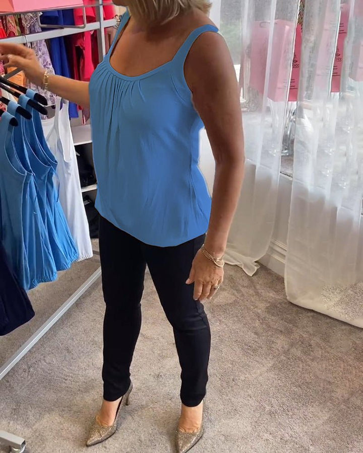 Vangie | Elegantes Plissee-Top