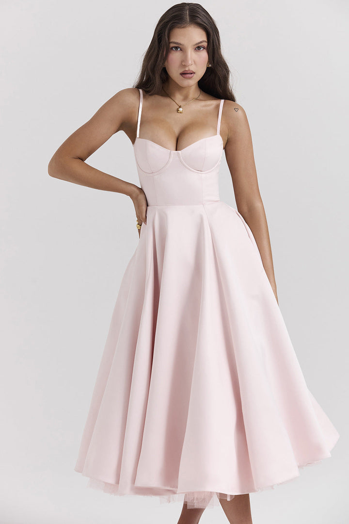 Aria™ | Romantisches Bustier-Midikleid