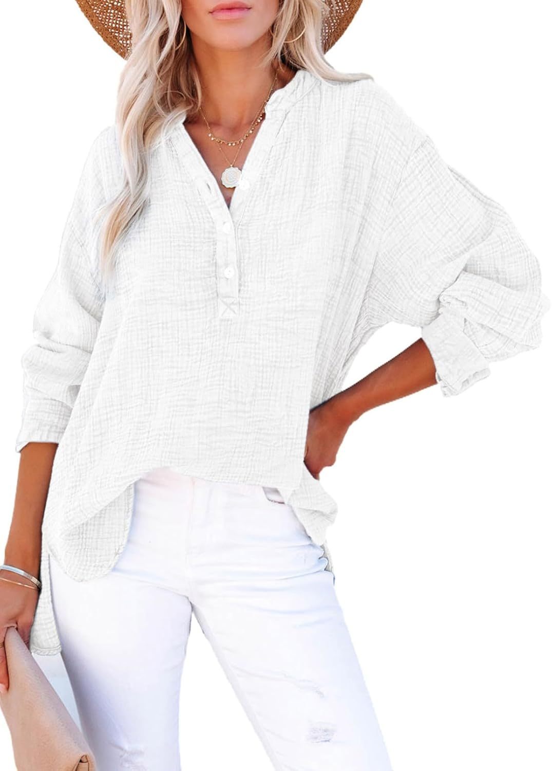 Vicky | Lässige Knopfbluse