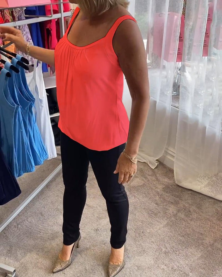 Vangie | Elegantes Plissee-Top