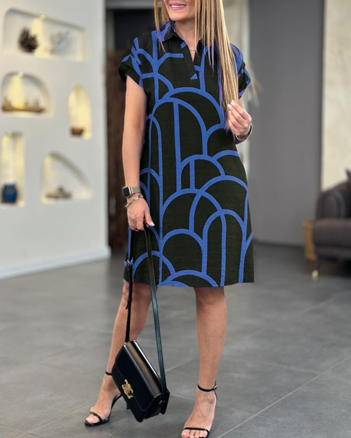 Liana | Midiekleid mit Kurzärmeln
