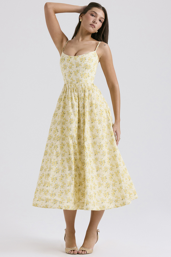 Elle™ | Elegantes Korsett-Midikleid