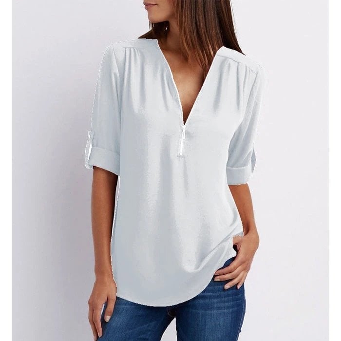Gwen | Schicke Reißverschlussbluse