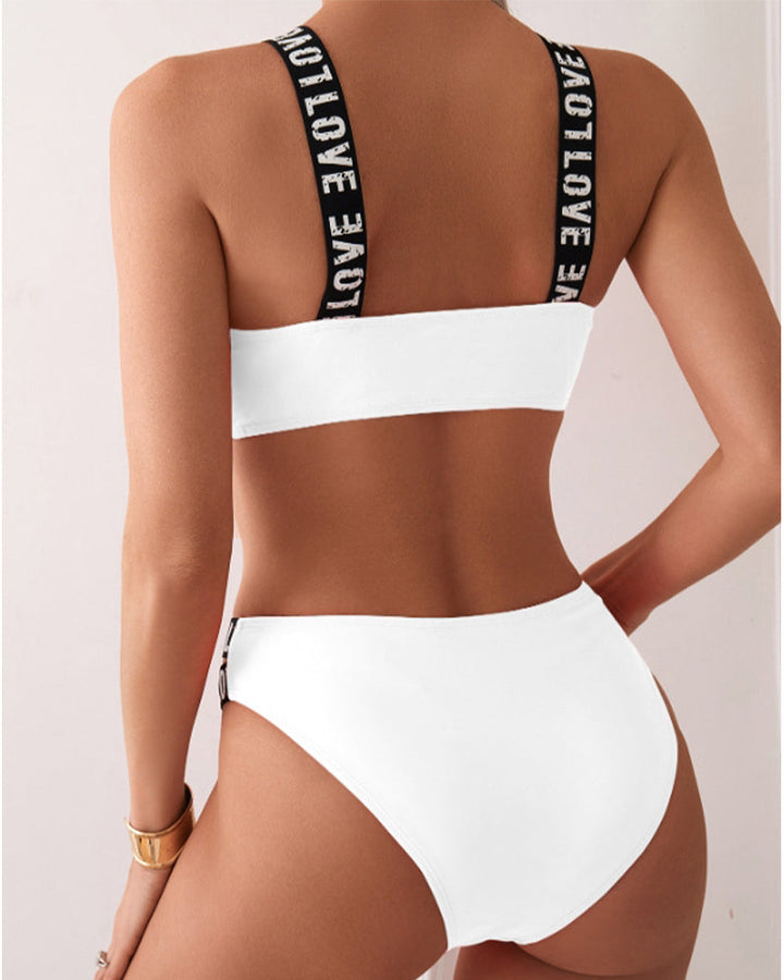 LOVE Träger-Bikini-Set