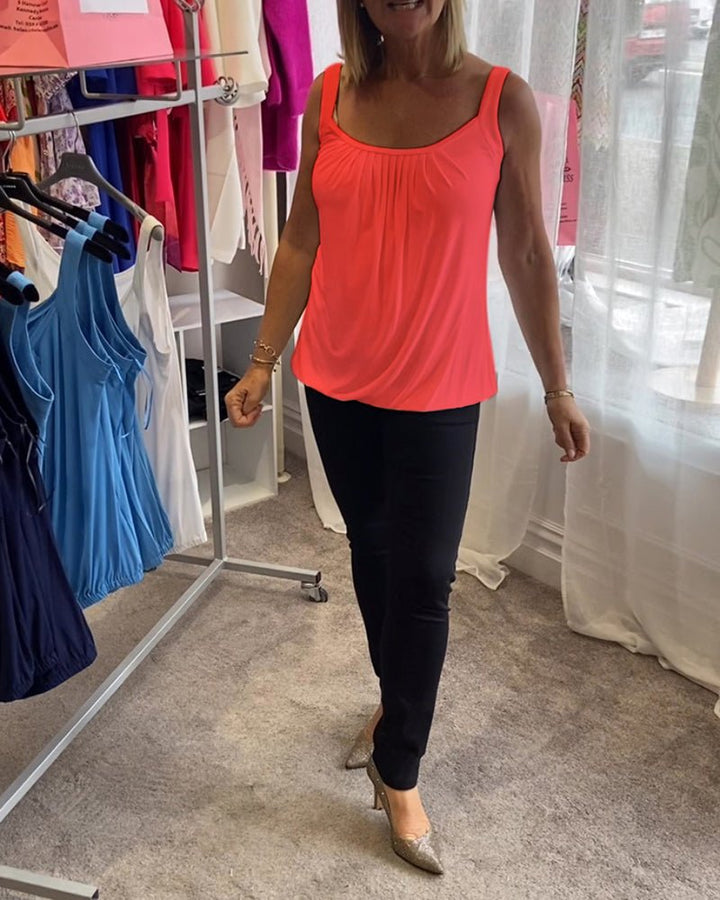 Vangie | Elegantes Plissee-Top