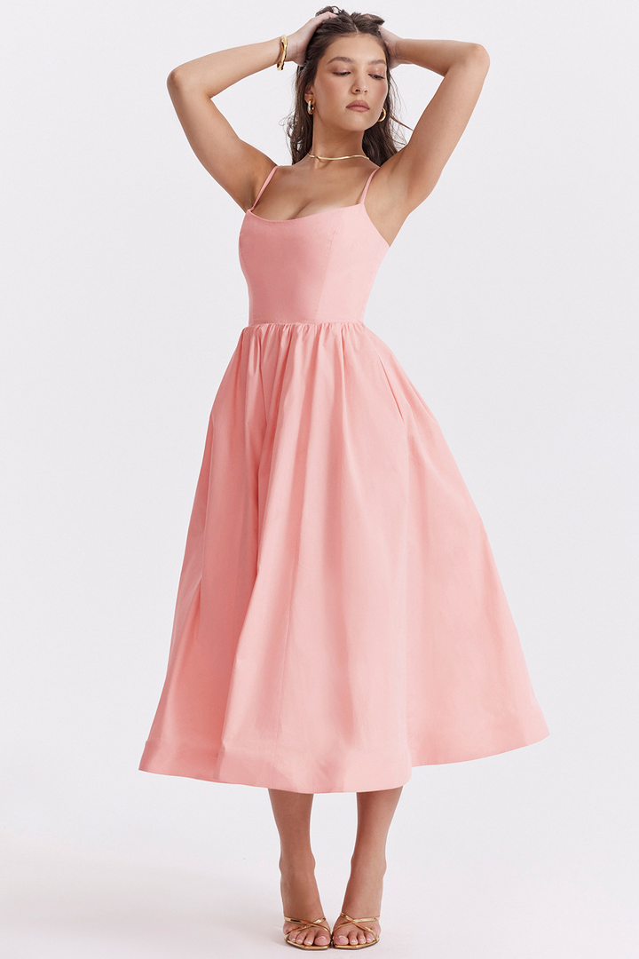 Elle™ | Elegantes Korsett-Midikleid