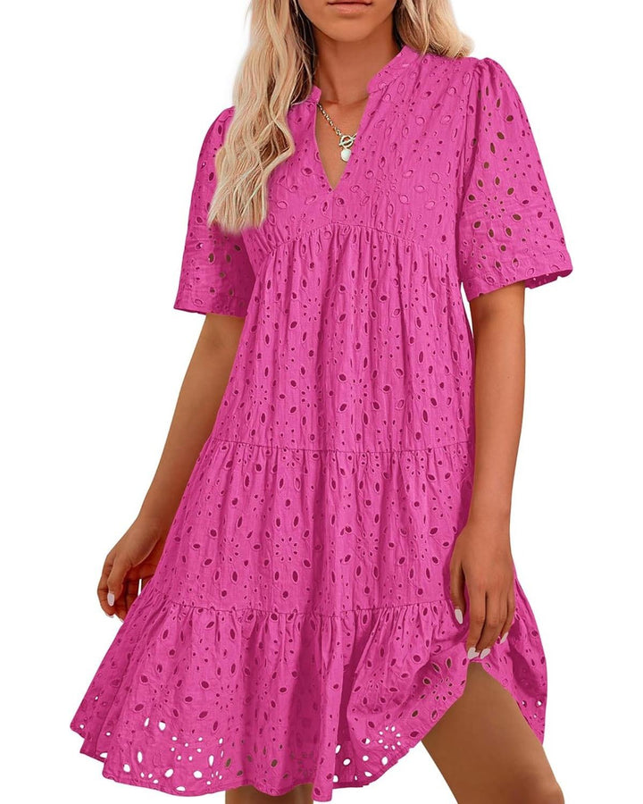 Elle | Spitzen-Rüschenkleid