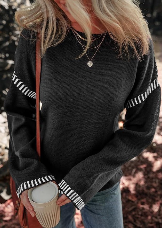 Marisa | Schicker Kontrast-Pullover
