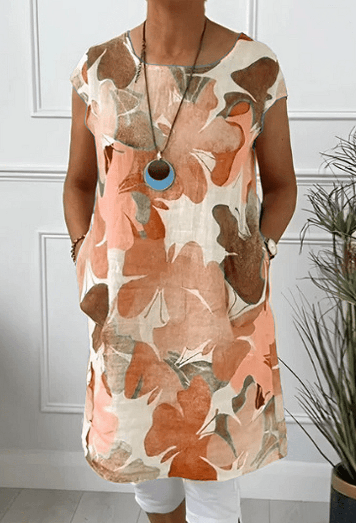 Mina | Anmutiges Blumen-Midi-Kleid