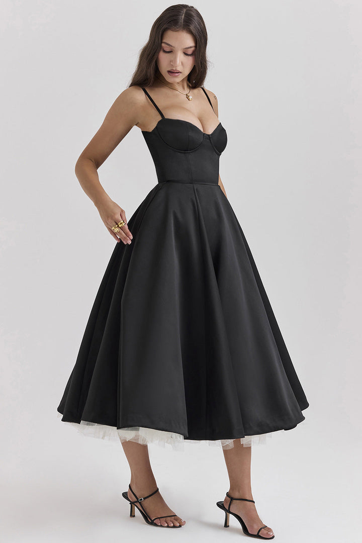 Aria™ | Romantisches Bustier-Midikleid