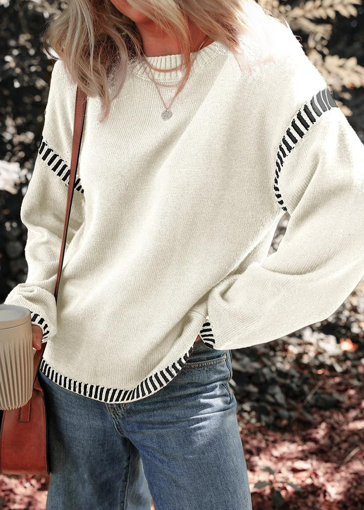 Marisa | Schicker Kontrast-Pullover