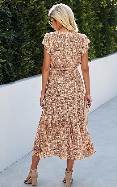 Melissa | Maxi-Kleid mit Bindedetail vorne