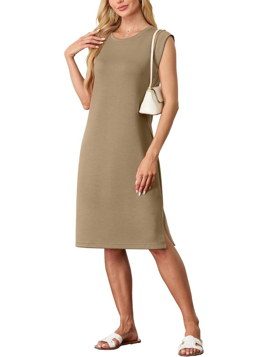 Debra | Lockeres Midiekleid mit Taschen