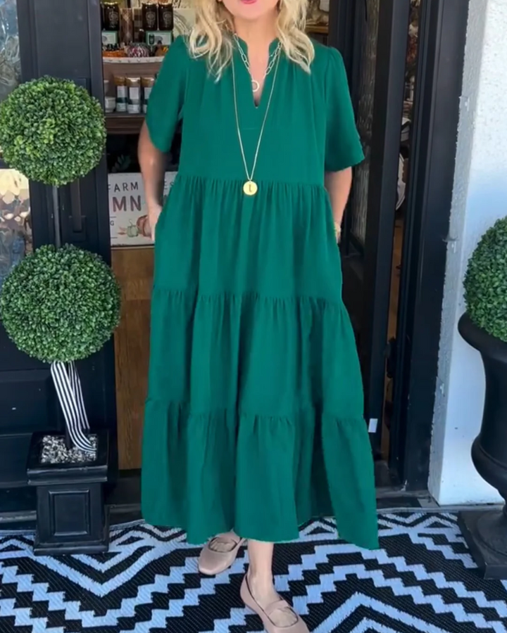 Minda | Anmutiges Küsten-Maxi-Kleid