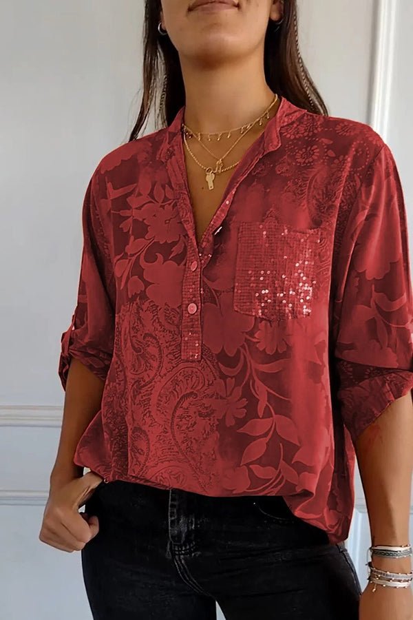 Pauline | Elegantes Paillettentop