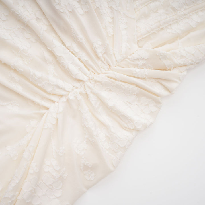 Raya | Elegantes Blumen-Jacquard-Kleid