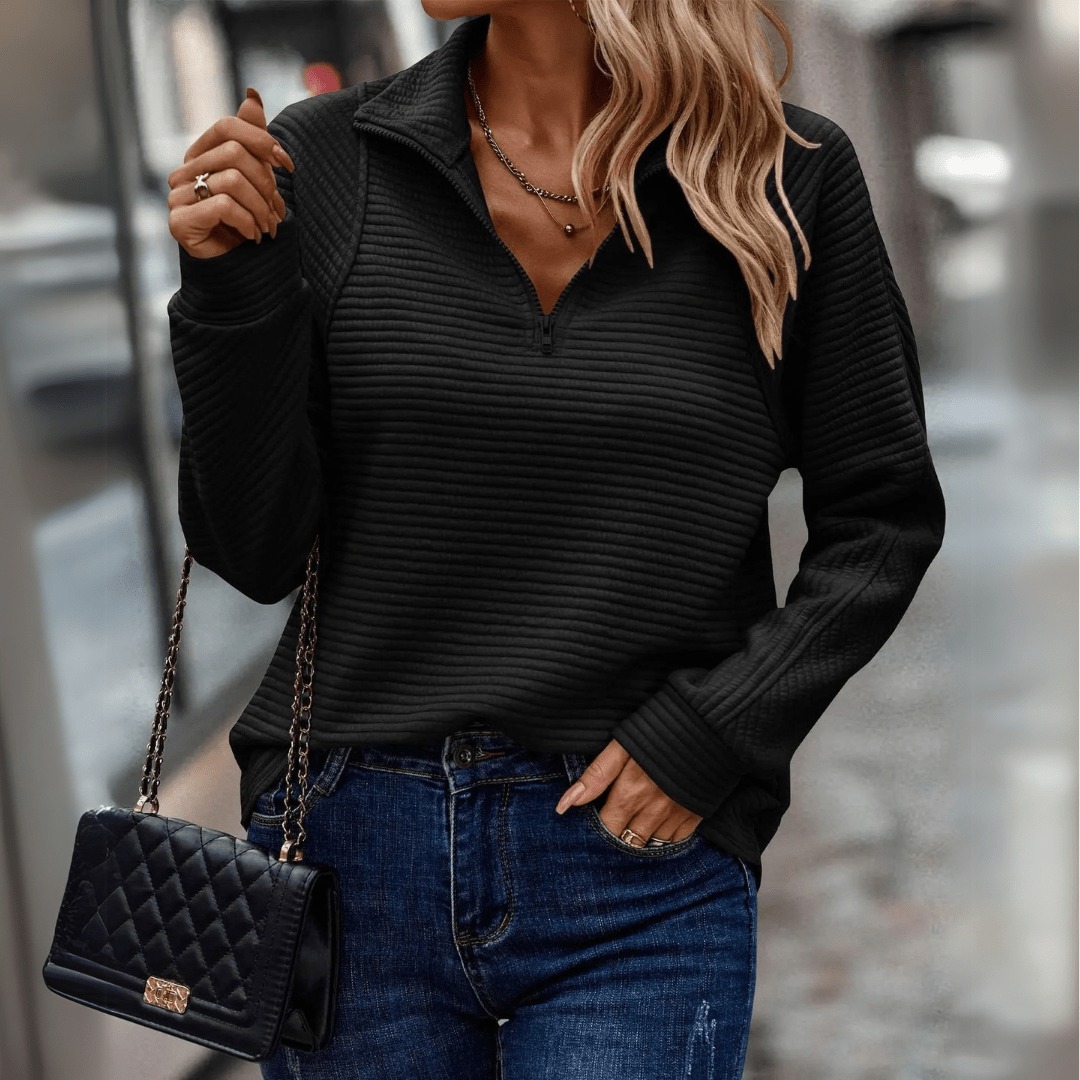 Jenica | Schicker Halbzip-Pullover