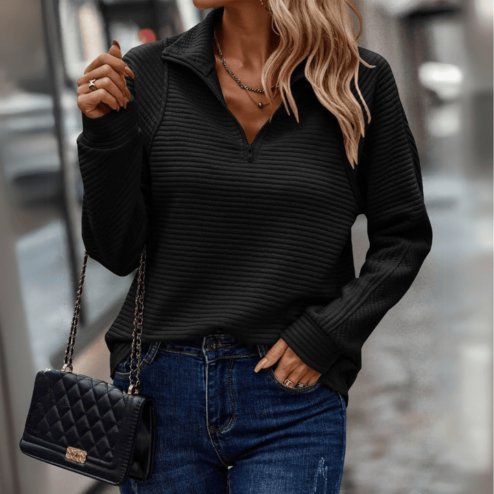Jenica | Schicker Halbzip-Pullover