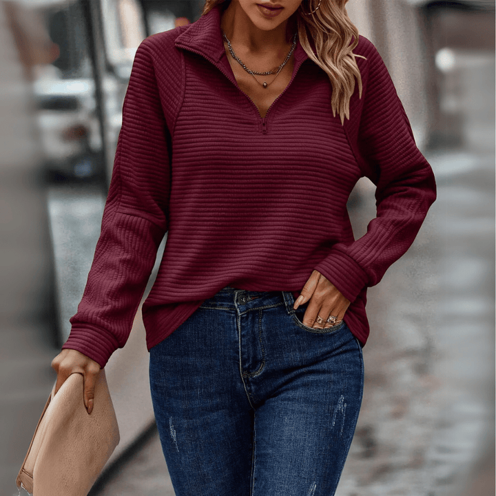 Jenica | Schicker Halbzip-Pullover