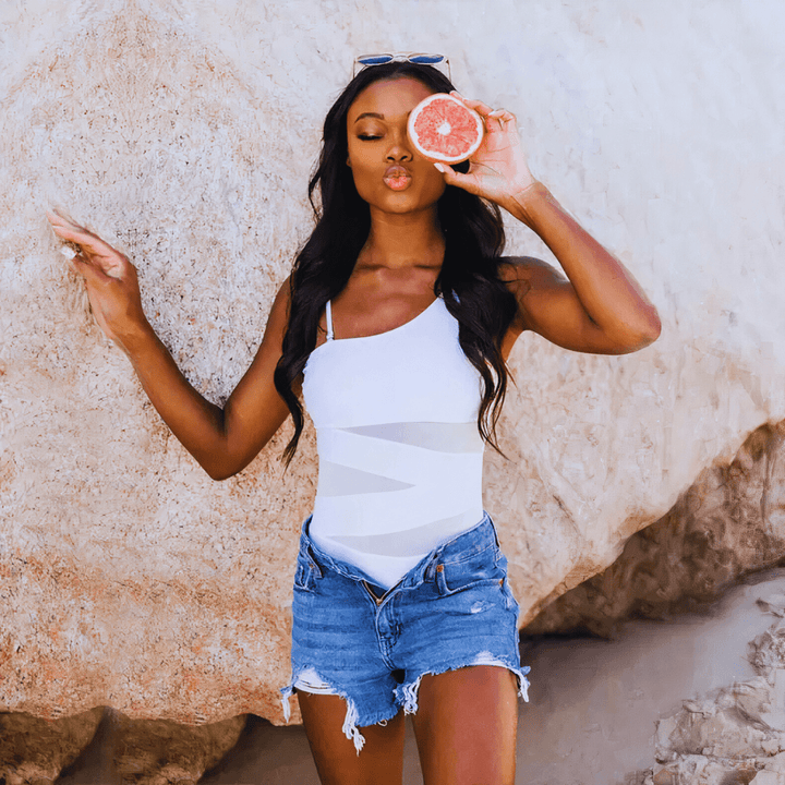 Ava | Luxuriöser Asymmetrischer Badeanzug