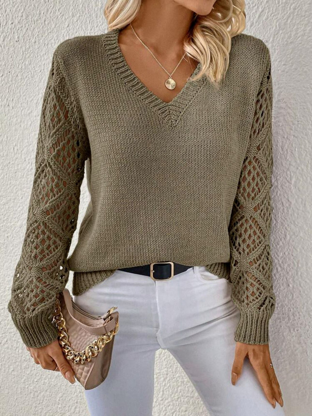 Elizabeth | Weicher V-Ausschnitt-Pullover