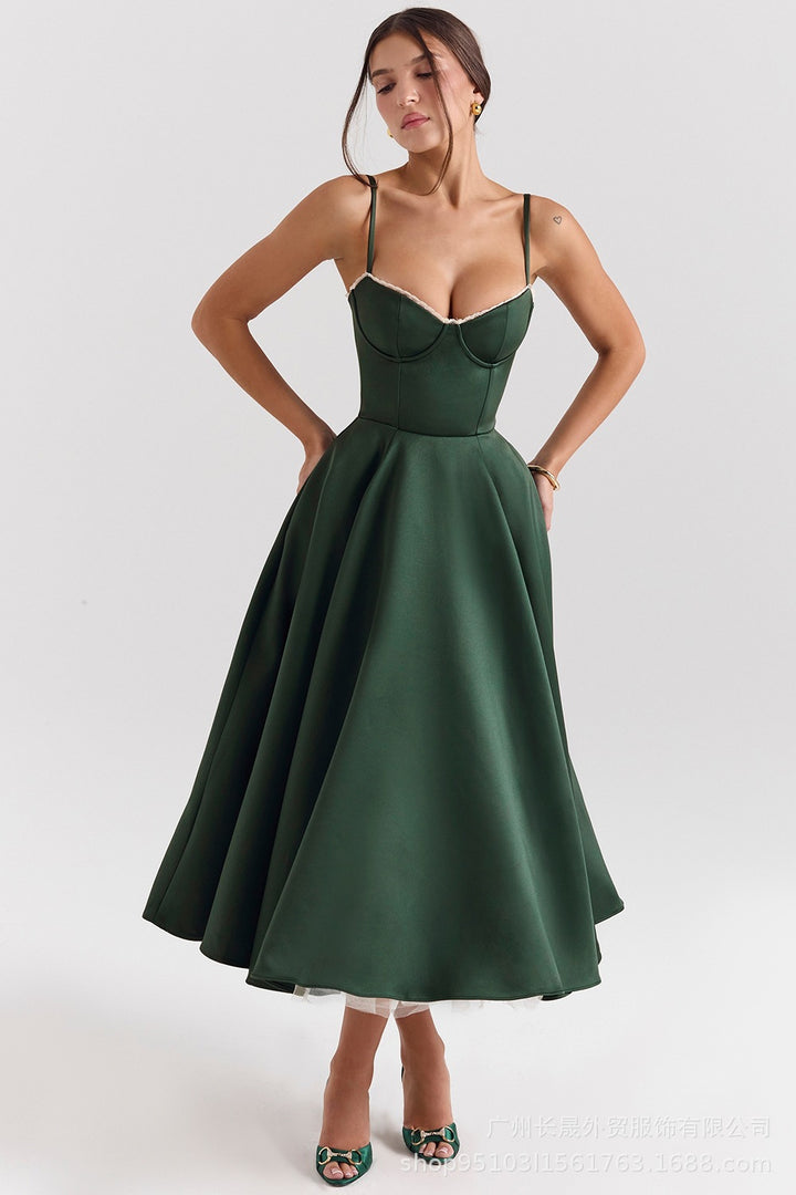 Aria™ | Romantisches Bustier-Midikleid