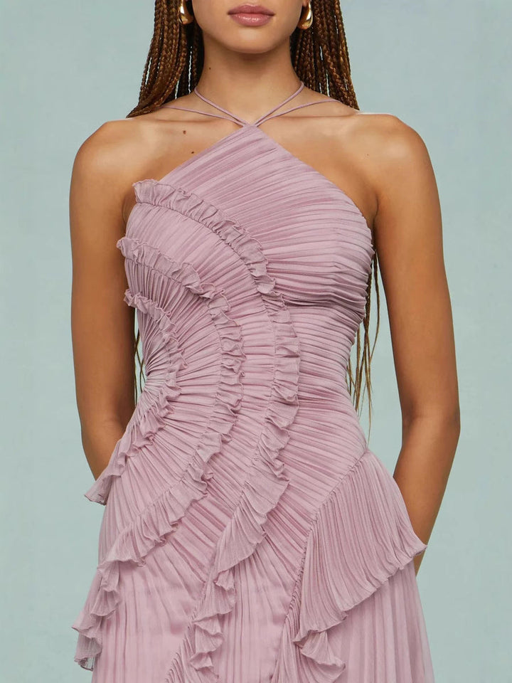 Romy™ | Elegantes Rüschen-Maxikleid