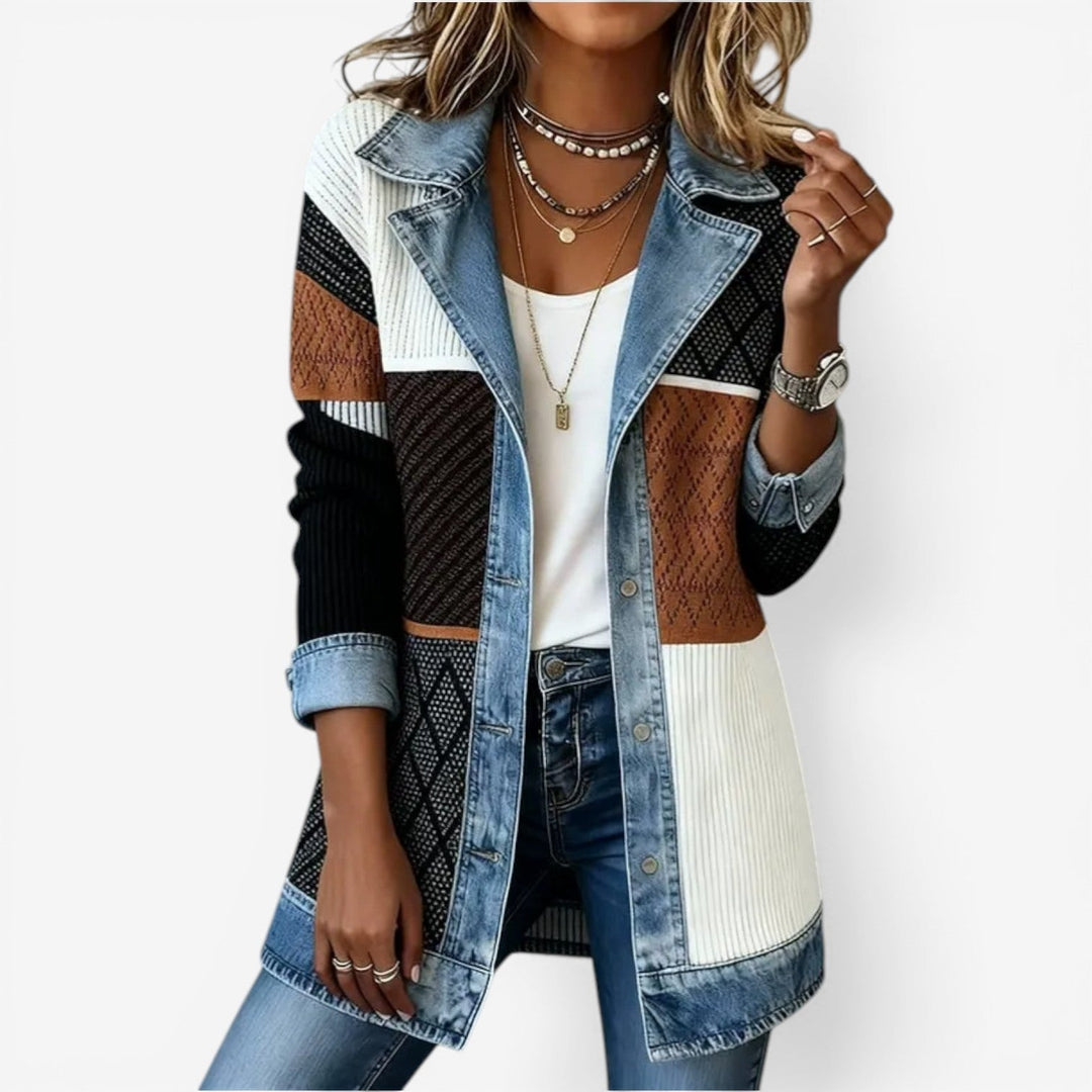 Mara™ Denim-Mix Jacke - Melange